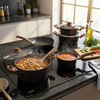 Fabrik-Antihaft-Bratpfanne, Bratpfanne, Granit-Bratpfanne, Eierpfanne, Omelette-Pfannen, Kochgeschirr aus Stein, Kochpfanne, PFOA-frei, kompatibel mit Induktion