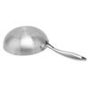 Hybrider TriPly-Edelstahl-Antihaft-Wok mit Griff, ohne Beschichtung, antihaftbeschichtetes Kochgeschirr, unterstützt ODM/OEM, ungiftig, ohne PFAS. PFAS