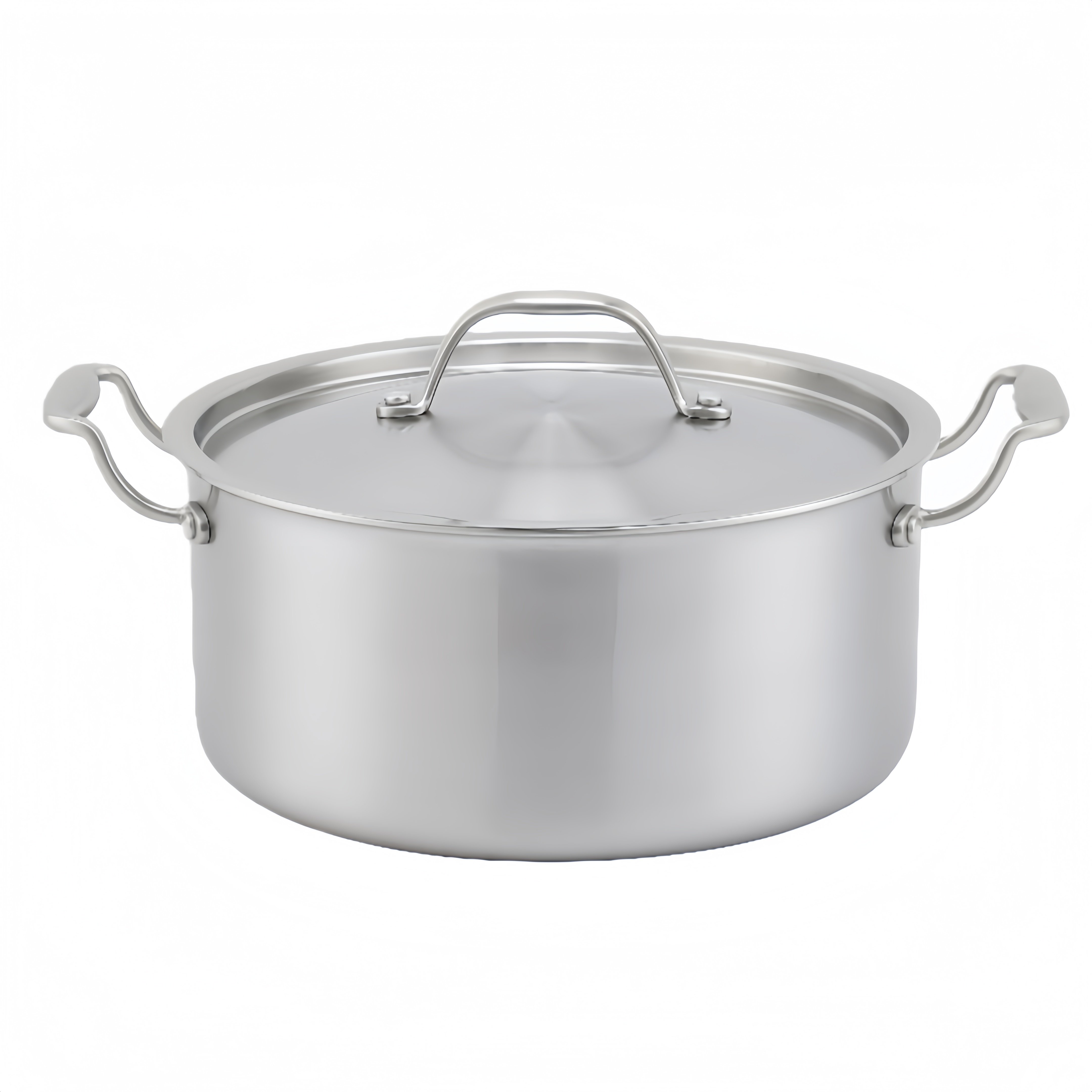 Kitchenware Triply Edelstahl-Topf, Suppentopf, Bratpfanne, Kochgeschirr-Set mit Deckel