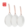 Heißer Verkauf Großhandel 3 Schicht Basis Edelstahl Pfanne 20/24/26/28 cm 8 Zoll/10 Zoll/12 Zoll Keramik Antihaft-Kochgeschirr Bratpfanne