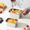 Neues Design 304/316 Edelstahl Frischhaltebox Snap-on Kühlschrank Aufbewahrungsbox Heizung Lebensmittelqualität Mikrowellenversiegelte Box