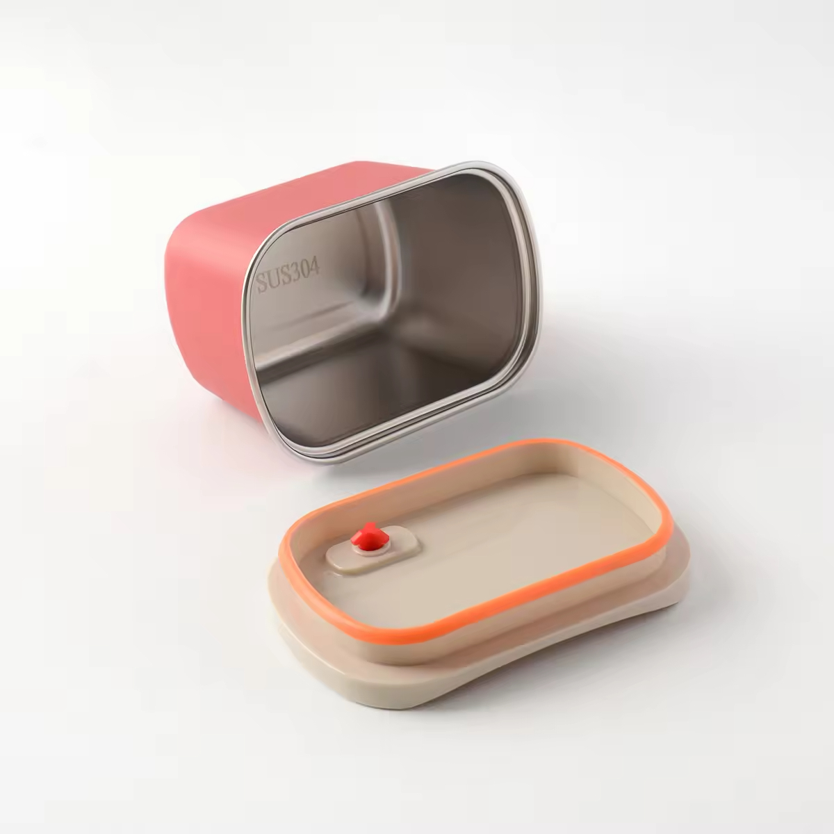 Neue Design 304 Edelstahl Frischhaltebox Snap-on Student Spezielle Lunchbox Büroangestellte Tragbare Partition Lunchbox