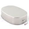 Edelstahl-Sandwichbox, Schule, Metall, Bento-Lunchbox, Kinder-Lebensmittelbehälter mit Deckel, mit auslaufsicherem Deckel