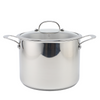 Factory Supply Kitchenware 8-Liter-Nudelkocher aus Edelstahl, 24-cm-Nudelkocher, Dampfgarer mit mehreren Töpfen
