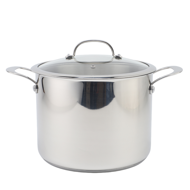Factory Supply Kitchenware 8-Liter-Nudelkocher aus Edelstahl, 24-cm-Nudelkocher, Dampfgarer mit mehreren Töpfen