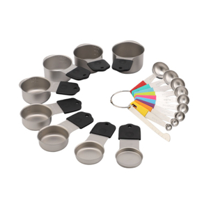Magnetisches Edelstahl-Messbecher-Set, Messwerkzeuge mit Silikongriff – präzises und langlebiges Küchenwerkzeug