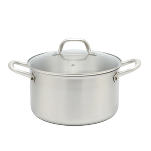 18/10 Dreifach-Edelstahl-Küchen-Induktions-Kochgeschirr-Set aus Edelstahl, Kochtopf-Set, Suppentopf-Set 