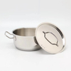 Großhandel mit kundenspezifischen Edelstahl-Kochtöpfen, induktionssicheren Töpfen und Pfannen, ungiftigem Küchenkochgeschirr-Set mit Edelstahldeckel