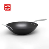 Fabrik-exklusives Design, gewürzter Karbonstahl, 14 Zoll/35 cm, Wok-Pfanne, natürlich antihaftbeschichtet, Pfannen, Bratpfannen, Induktionskompatibel