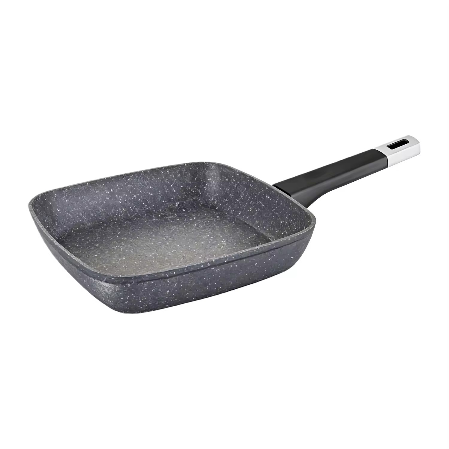 10-teiliges Kochtopf-Set aus recyceltem, schwerem Aluminium mit Antihaftbeschichtung und Grillpfanne, leicht zu reinigen, Marmor-Finish