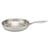 Werkseitig angepasste Dreifach-Kochpfanne aus rostfreiem, nicht beschichtetem Stahl in Lebensmittelqualität für Omelette-Pfannen mit hohlem Griff
