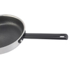 Großhandel 10-teiliges dreilagiges Edelstahl-Küchen-Kochpfannen-Topf-Set, dreifach antihaftbeschichtetes Kochgeschirr-Set mit individuellem schwarzem Griff