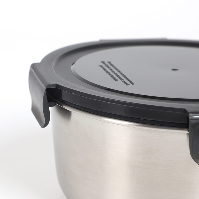 Lebensmittelbehälter aus Edelstahl, Lebensmittelverpackungsbehälter, auslaufsichere Bento-Lunchbox aus Metall, Lebensmittelträger aus Edelstahl