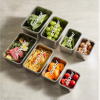 Design Frischhaltebox aus Edelstahl 304/316, aufsteckbare Kühlschrank-Aufbewahrungsbox, Heizung, Lebensmittelqualität, mikrowellenversiegelte Box