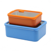 Neues Design 304 Edelstahl Frischhalte-Lunchbox Glasabdeckung Auslaufsichere Heizung Lebensmittelqualität Mikrowellenversiegelte Box