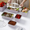 Design 304 Edelstahl Frischhaltebox Snap-on Kühlschrank Aufbewahrungsdose Box Heizung Lebensmittelqualität Mikrowellenversiegelte Box