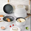 Anpassbare Keramik-Antihaft-Aluminium-Bratpfanne, Eierpfanne, Omelettpfanne, Kochpfanne, PFOA-frei, kompatibel mit Induktion