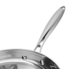 Hybrider TriPly-Edelstahl-Antihaft-Wok mit Griff, ohne Beschichtung, antihaftbeschichtetes Kochgeschirr, unterstützt ODM/OEM, ungiftig, ohne PFAS. PFAS