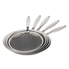9/10/12 Zoll Kochgeschirr Triply Hybrid Edelstahl-Grillpfanne, Pizzablech, Pfannkuchenpfanne, antihaftbeschichtete Bratpfanne mit PFOA-freier Keramikbeschichtung