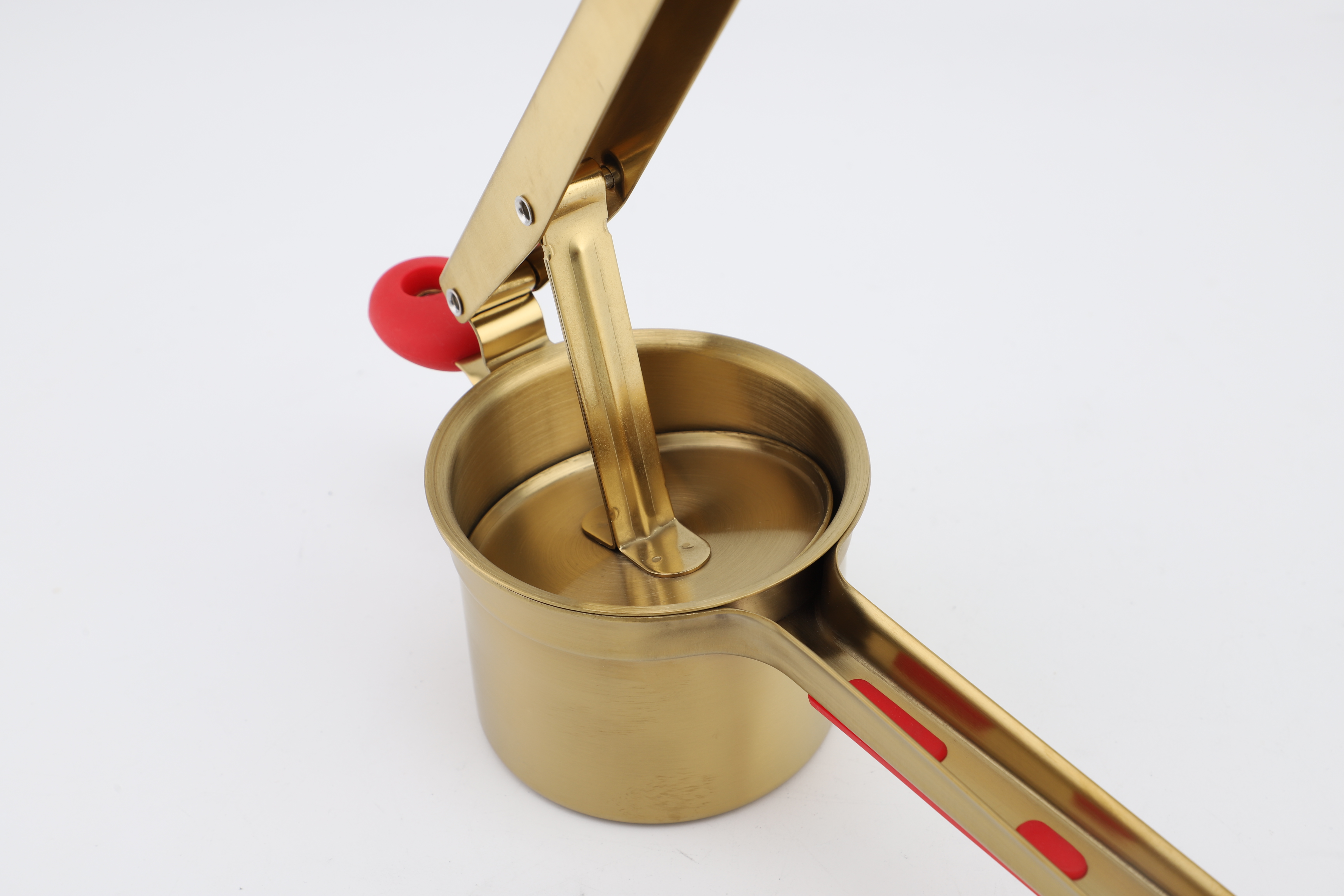 Obst- und Gemüsewerkzeuge, superlange Pommes-Frites-Handkartoffelpresse aus Metall, manueller 3-in-1-Kartoffelstampfer aus Edelstahl