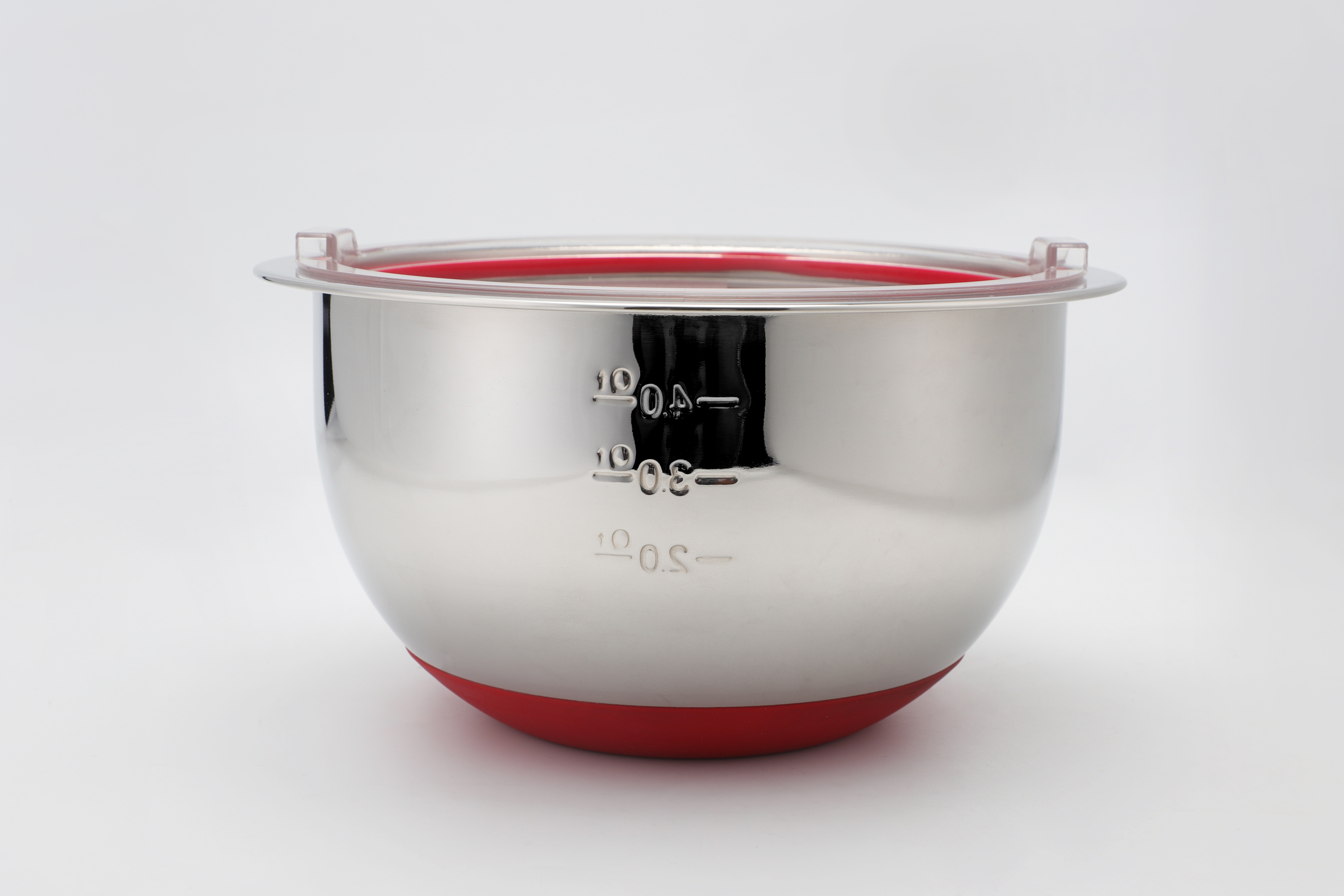 4-teiliges Edelstahl-Rührschüssel-Set mit Messskala, Salatschüssel-Set