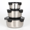 Lebensmittelbehälter aus Edelstahl, Lebensmittelverpackungsbehälter, auslaufsichere Bento-Lunchbox aus Metall, Lebensmittelträger aus Edelstahl