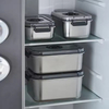 Neues Design 304 Edelstahl Frischhalte-Lunchbox Vakuumdichtungsdeckel Auslaufsichere Heizung in Lebensmittelqualität mit elektrischer Pumpe