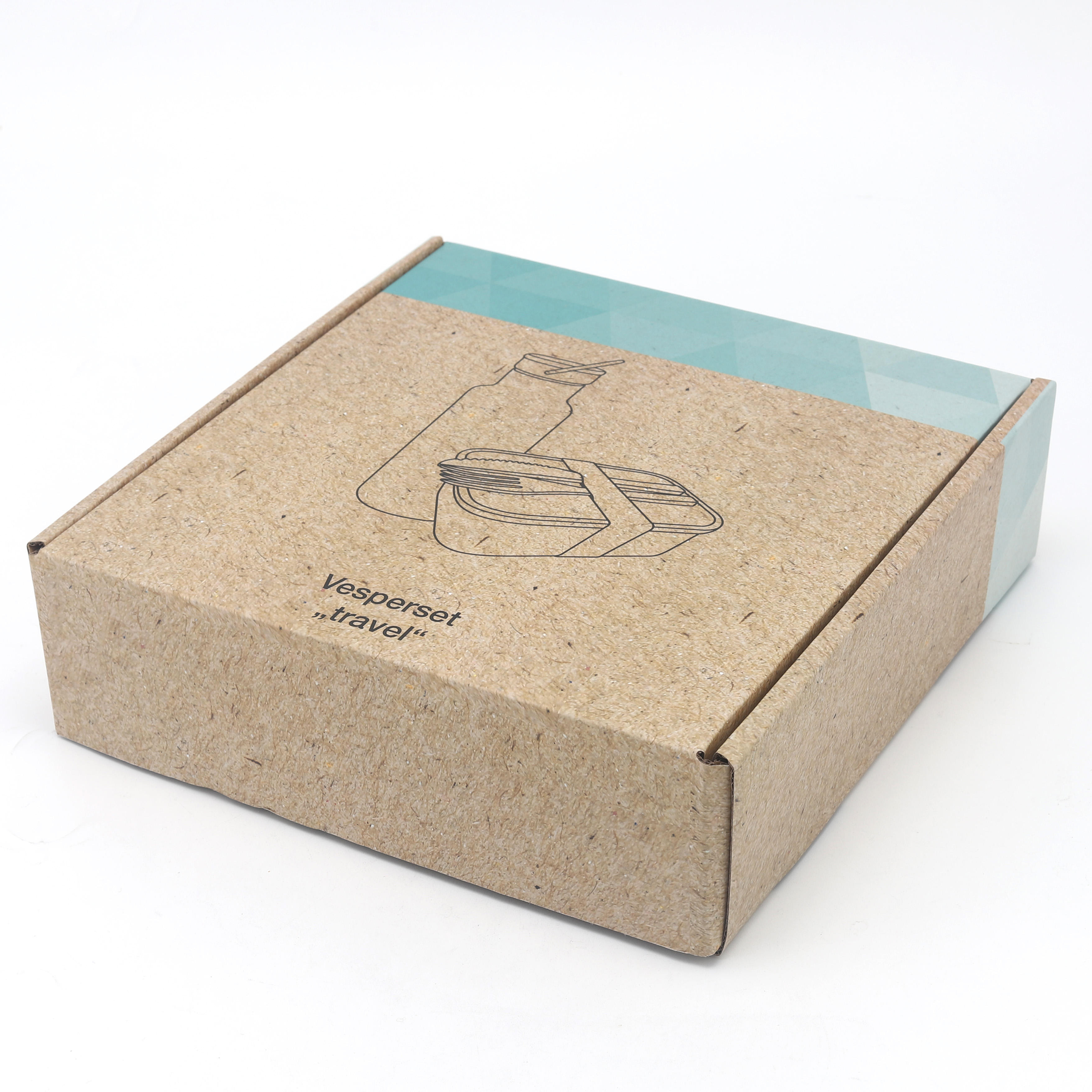 Wasserflasche aus Edelstahl 304 und Bambusdeckel, Lunchbox, Lebensmittelverpackungsbehälter, auslaufsichere Metall-Bento-Lunchbox, Lebensmittelträger