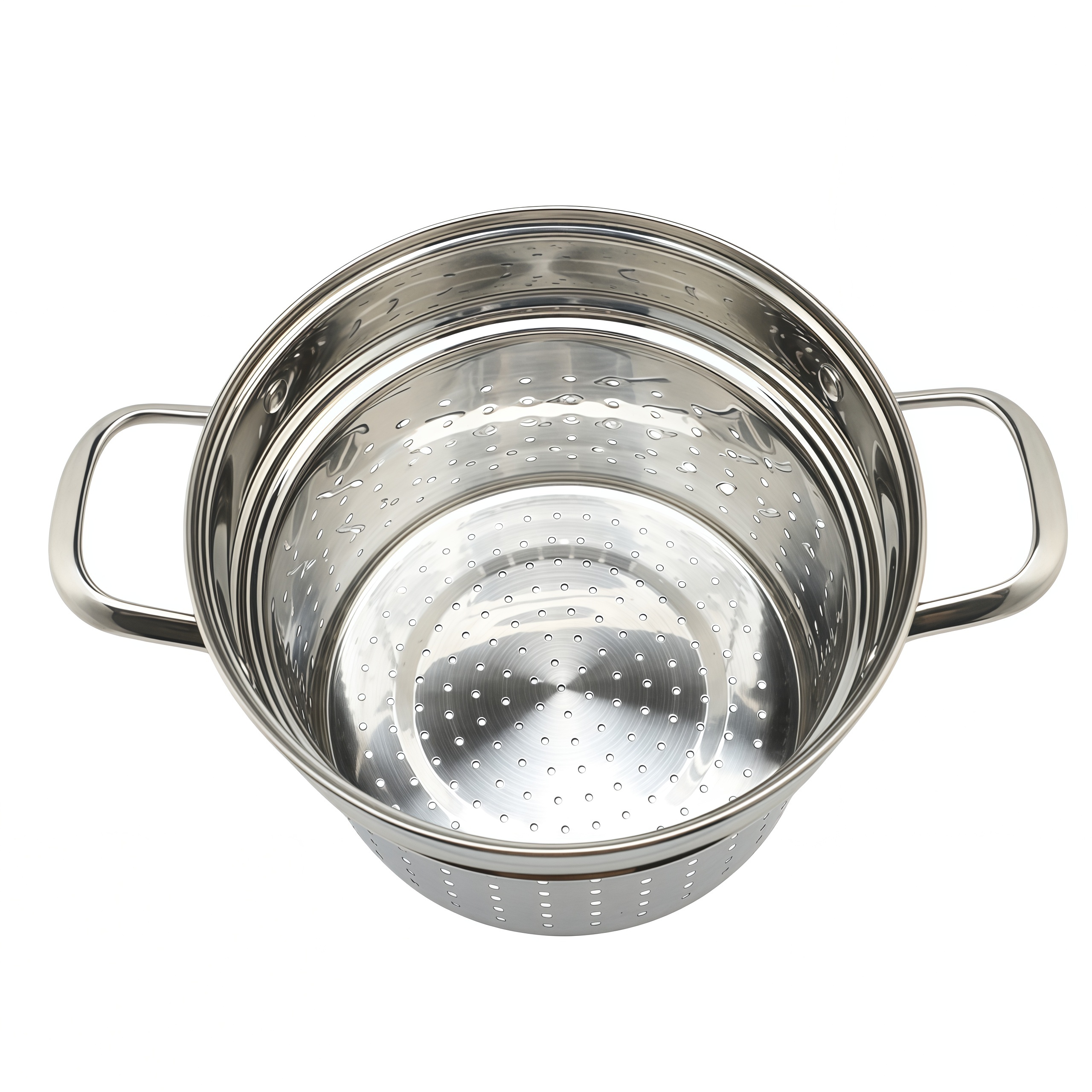 Factory Supply Kitchenware 8-Liter-Nudelkocher aus Edelstahl, 24-cm-Nudelkocher, Dampfgarer mit mehreren Töpfen