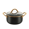 Moderne Home Kitchen-Bratpfanne aus recyceltem, schwerem Aluminium mit Antihaftbeschichtung, Kochpfanne, Grillpfanne, PFOA-frei, kompatibel mit Induktion