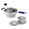 Rotierende Edelstahl-Lebensmittelmühlensiebe und Edelstahl-Rührschüssel-Sets, Kartoffelstampfer, Mühle, Gemüsemühle, Salatschüsseln