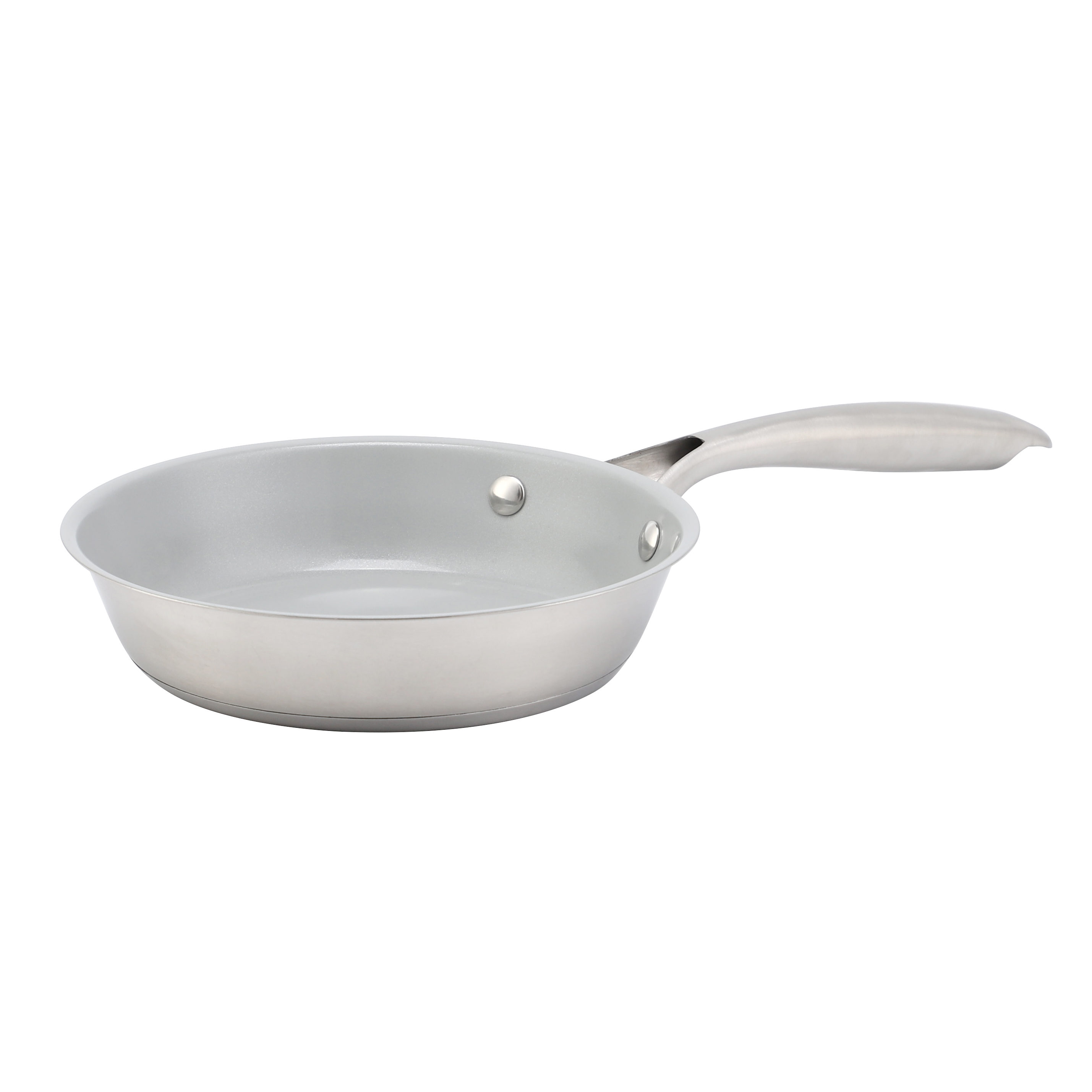 Heißer Verkauf Großhandel 3 Schicht Basis Edelstahl Pfanne 20/24/26/28 cm 8 Zoll/10 Zoll/12 Zoll Keramik Antihaft-Kochgeschirr Bratpfanne