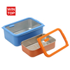 Neues Design 304 Edelstahl Frischhalte-Lunchbox Glasabdeckung Auslaufsichere Heizung Lebensmittelqualität Mikrowellenversiegelte Box