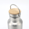 Wasserflasche aus Edelstahl 304 und Bambusdeckel, Lunchbox, Lebensmittelverpackungsbehälter, auslaufsichere Metall-Bento-Lunchbox, Lebensmittelträger