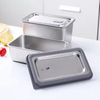 Design 304 Edelstahl Frischhalte-Lunchbox, Edelstahldeckel, auslaufsichere Heizung, mikrowellenversiegelte Box in Lebensmittelqualität