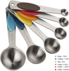Set aus magnetischen Kaffeemessbechern und -löffeln aus Edelstahl