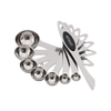 Magnetisches Messlöffel-Set aus Edelstahl mit Nivellierer zum Backen und Löffel