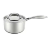 Modernes 10-teiliges Kochtopf-Set aus Edelstahl, umweltfreundlich, ofenfest, Induktionsboden, gehärteter Glasdeckel, Metallpfannen, effizient