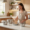 Großhandel Custom Kitchen Edelstahl Topf Kochtopf Auflauf Set Suppentöpfe und Bratpfannen Set