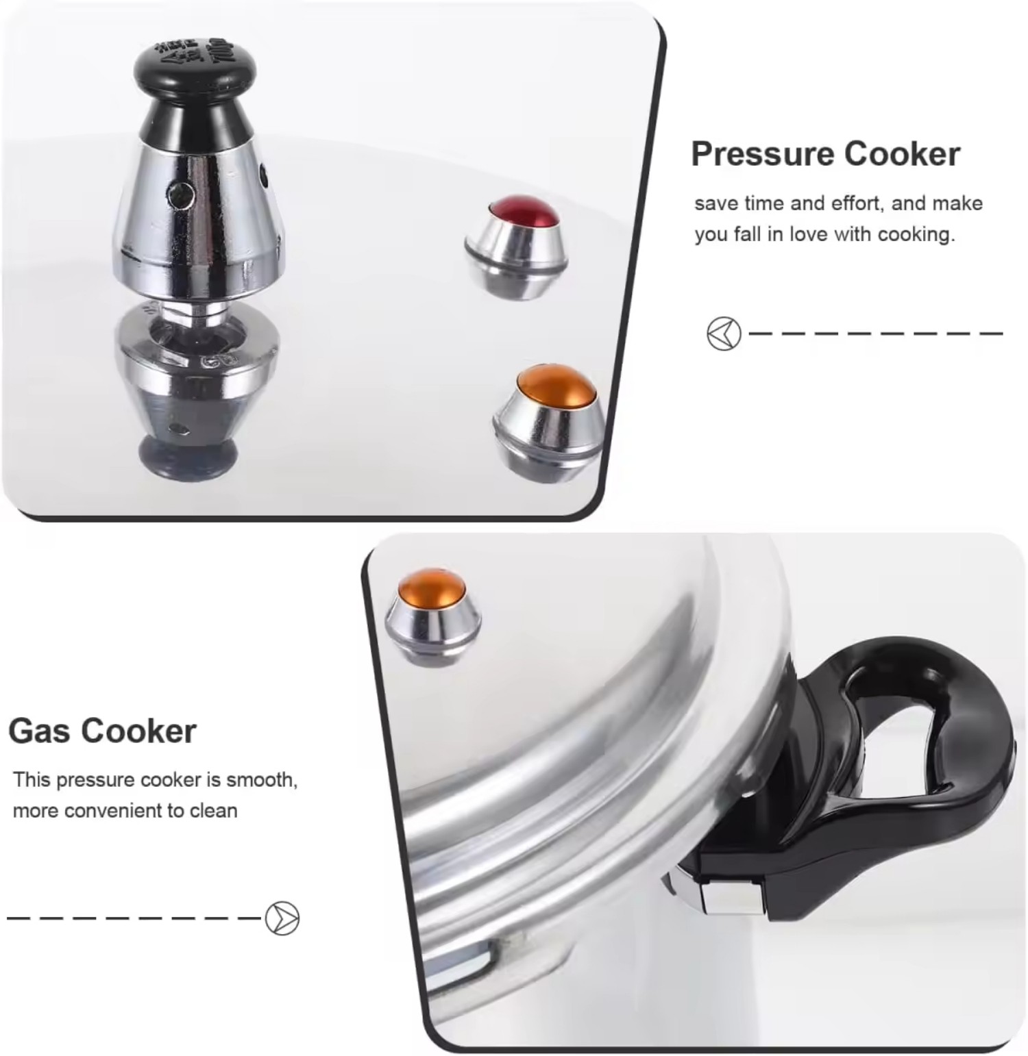 Kleiner Fabrik-Schnellkochtopf aus Aluminiumlegierung mit magnetischem Boden, 3 l, 4 l, 5 l, 7 l, 9 l, 11 l, 13 l, 17 l, Größen für Gas- und Induktionsherde