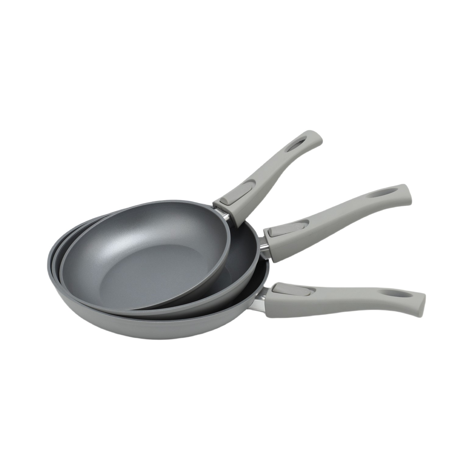 11-teiliges, anpassbares, antihaftbeschichtetes Pfannen- und Töpfe-Set mit abnehmbarem Griff, Induktions-Kochgeschirr-Set aus Aluminiumguss und Keramik, Töpfe- und Pfannen-Set