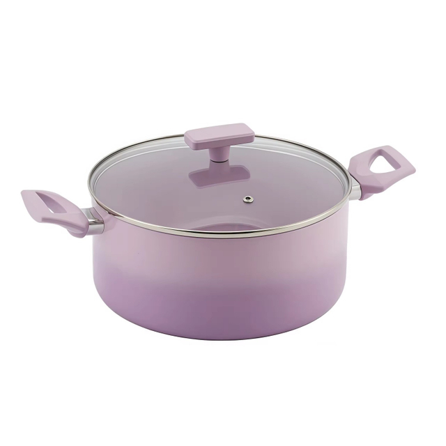 10-teiliges, anpassbares Keramik-Antihaft-Pfannen- und Töpfe-Set, Induktions-Kochgeschirr-Set aus Aluminiumguss, Keramik-Kochgeschirr-Set, Töpfe und Pfannen-Set
