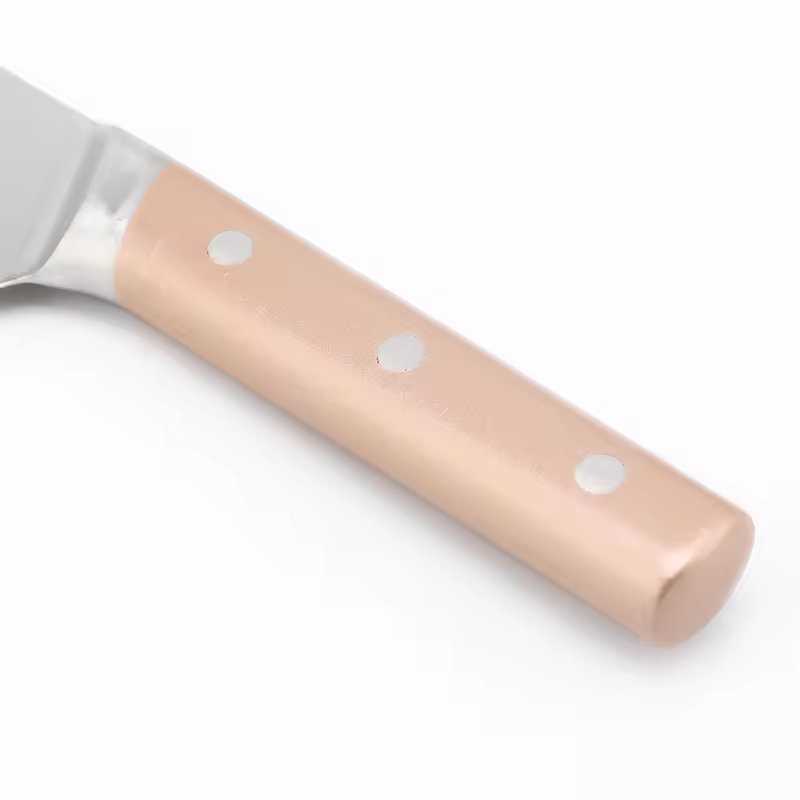 Küchenmesser-Set, 6-teilig, aus Edelstahl mit Hohlgriff und Akazienholzblock, direkt aus der Fabrik, Küchenutensilien