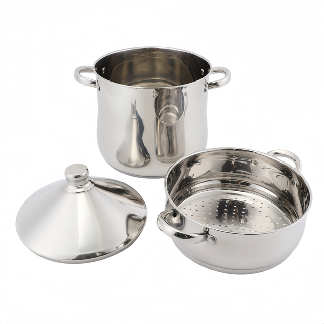 Factory Custom Kitchen Suppendampfer-Topf-Set mit Tajine-Deckel, Edelstahl-Kochtopf-Set, Kochgeschirr-Sets mit gekapseltem Boden