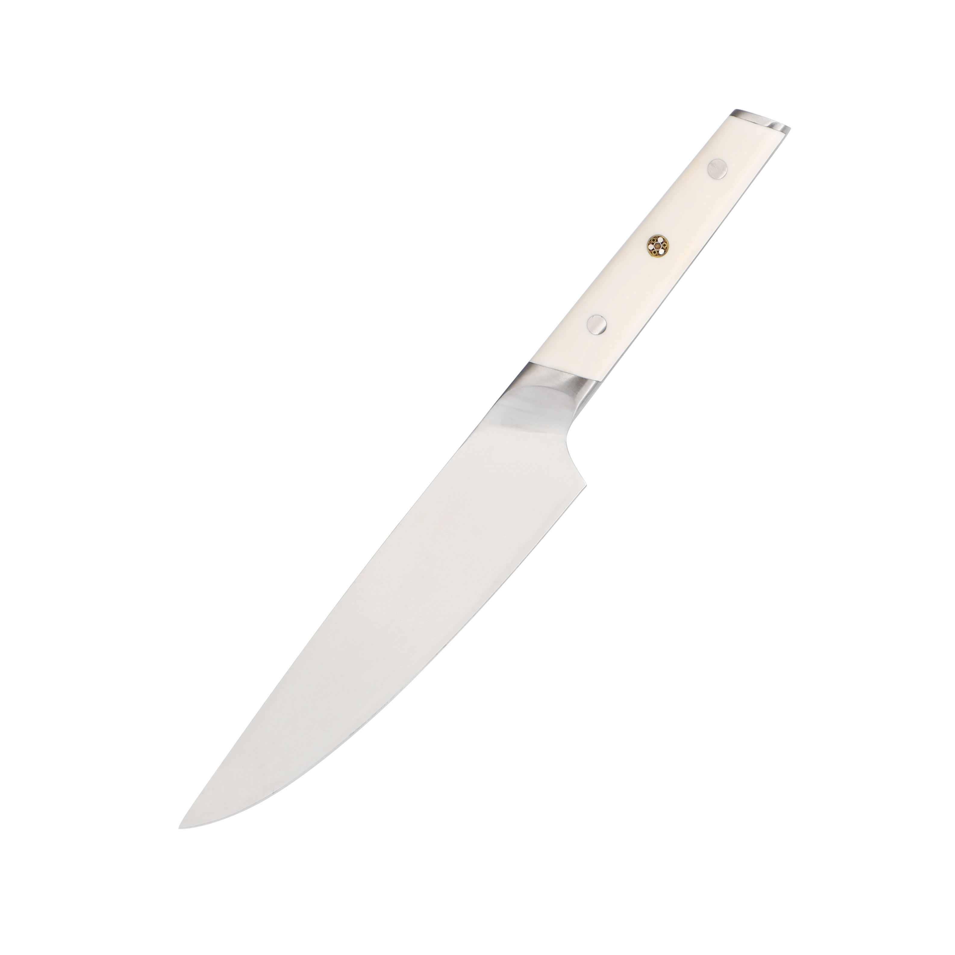 Hochwertiges, traditionelles Küchenmesser-Set aus Metall, klassisches Messerset aus Edelstahl mit Holzblock und Selbstschärfer