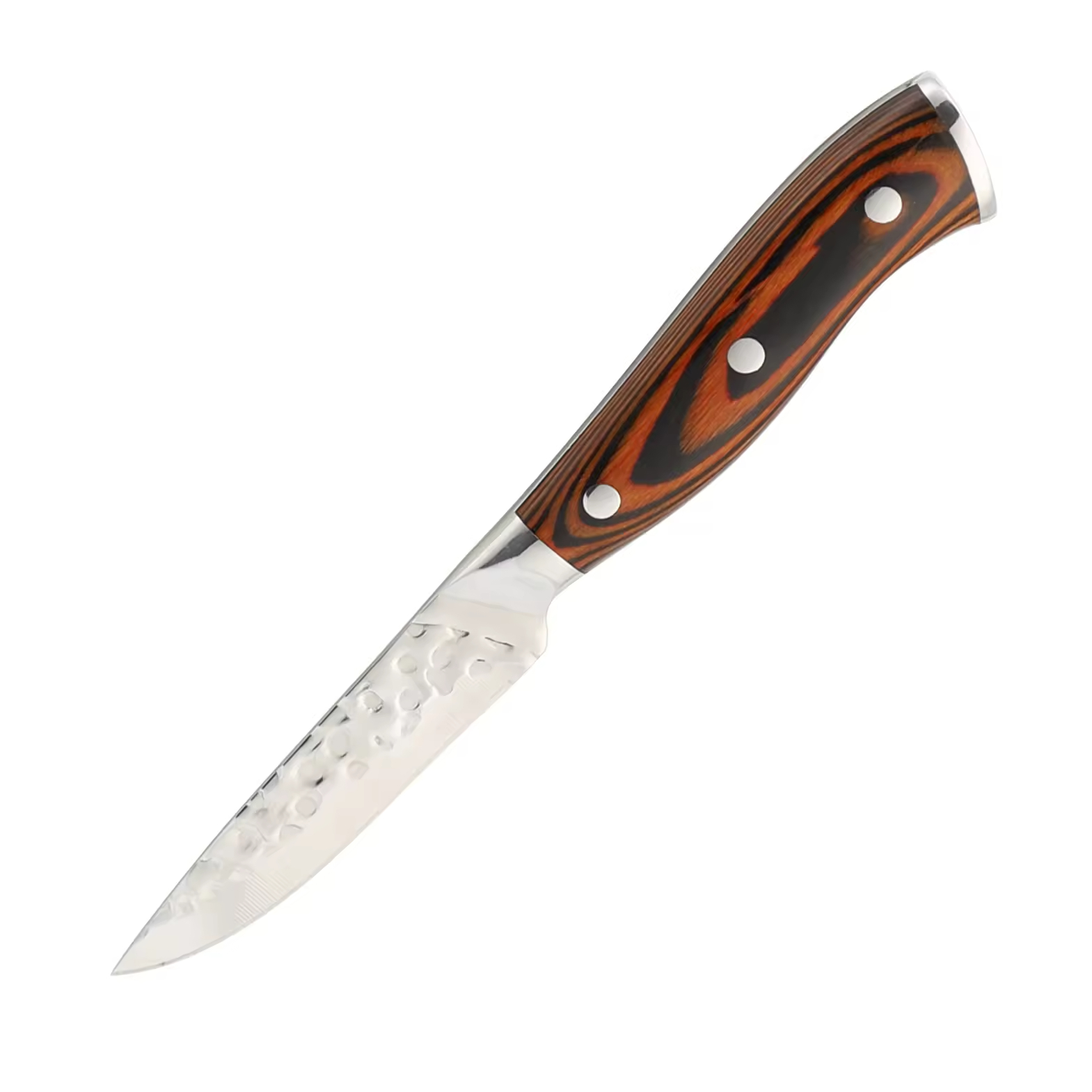 Großhandel 9 PCS Pakka Holz Griff 8-Zoll Santoku Brot Schäl Cleaver Chef Küchenmesser 5cr15 Edelstahl Schere im freien