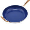 Heißer Verkauf Großhandel Impact Bonded Bottom Edelstahlpfanne 20/24/26/28 cm 8 Zoll/10 Zoll/12 Zoll Keramik-Antihaft-Kochgeschirr-Bratpfanne