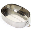 Edelstahl-Sandwichbox, Schule, Metall, Bento-Lunchbox, Kinder-Lebensmittelbehälter mit Deckel, mit auslaufsicherem Deckel