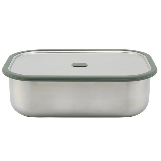 Beliebte Schul-Lunchbox, auslaufsicherer Lebensmittelbehälter aus Edelstahl für Jugendliche mit Deckel, Lebensmittelträger aus Edelstahl