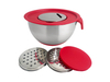Fabrik-Edelstahl-Rührschüssel mit Ausgießer, Salatschüssel-Set, Salatschleuder-Set, Rührschüssel mit Griff